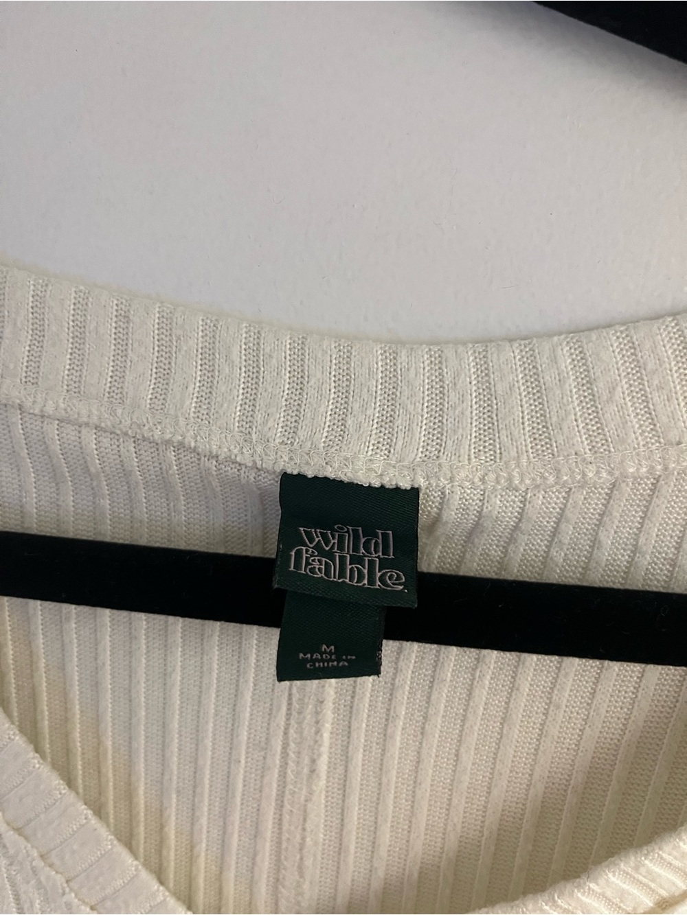 Off Shoulder Rib Sweater - Picture 3 of 4